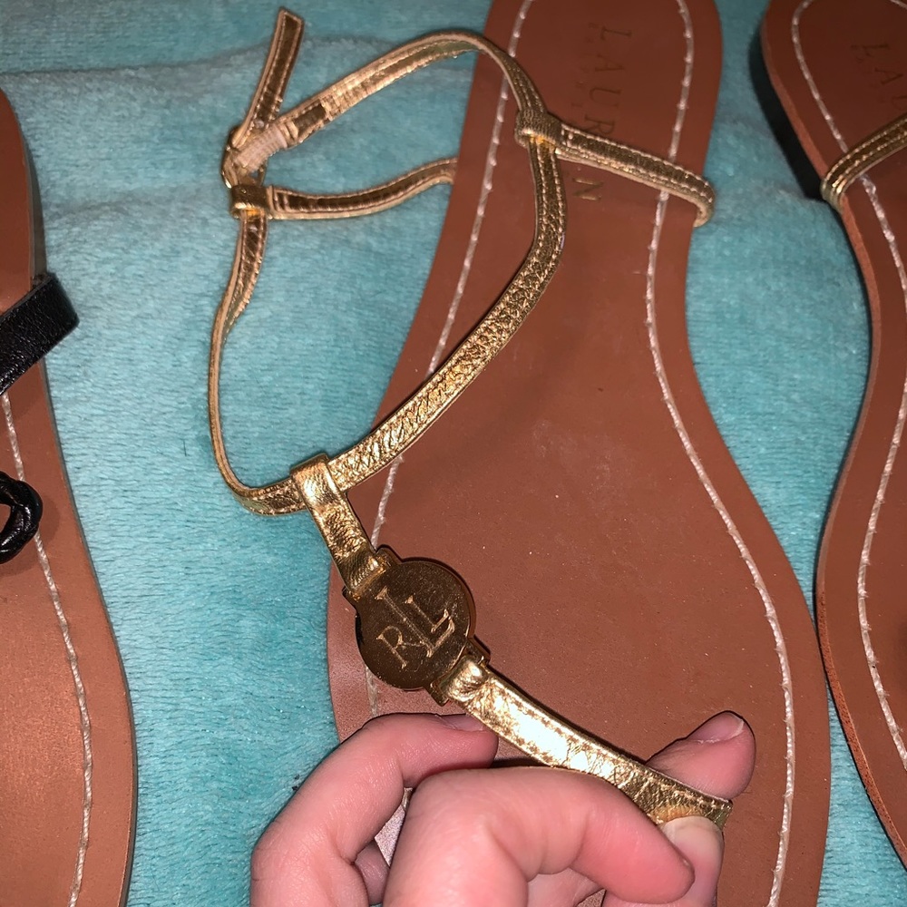 2 pairs of Ralph Lauren sandals - Picture 3 of 8